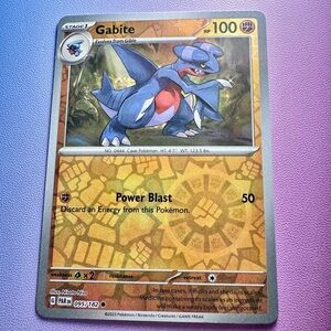 gabite [reverse holo] - 095/182 (common) — pokemon: paradox rift